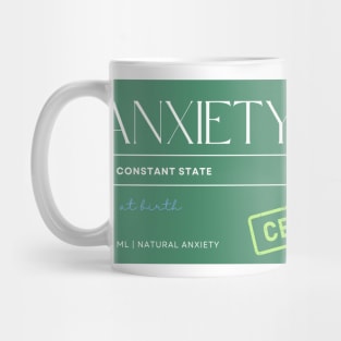 ANXIETY Label Mug